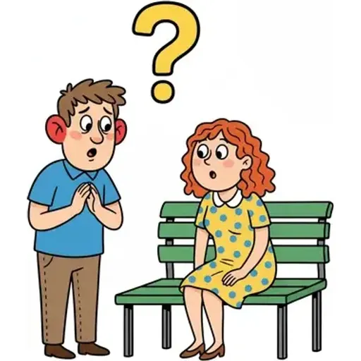 ask kelimesini hatırlatan çizim: AŞK nedir diye utangaç Kerem parktaki kıza SORdu.