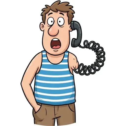 call kelimesini hatırlatan çizim: KOLu telefona dönüşen adam, annesini ARAdı.